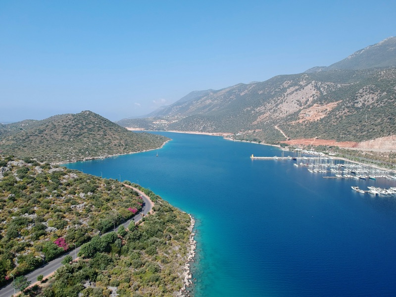 The Antalya coastline